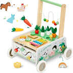 Learn walking toys with wheels and wooden baby strollers 6-12 months old 205