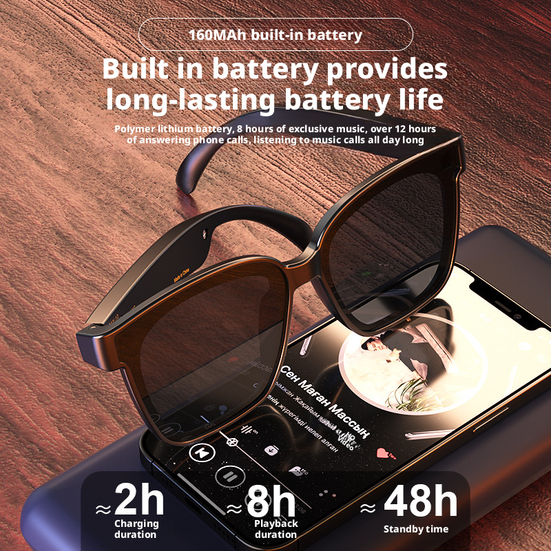 Smart Bluetooth Glasses Earphones Wireless Anti Blue Polarized Sunglasses Listening to Music, Calling Sports, Listening to Music 184