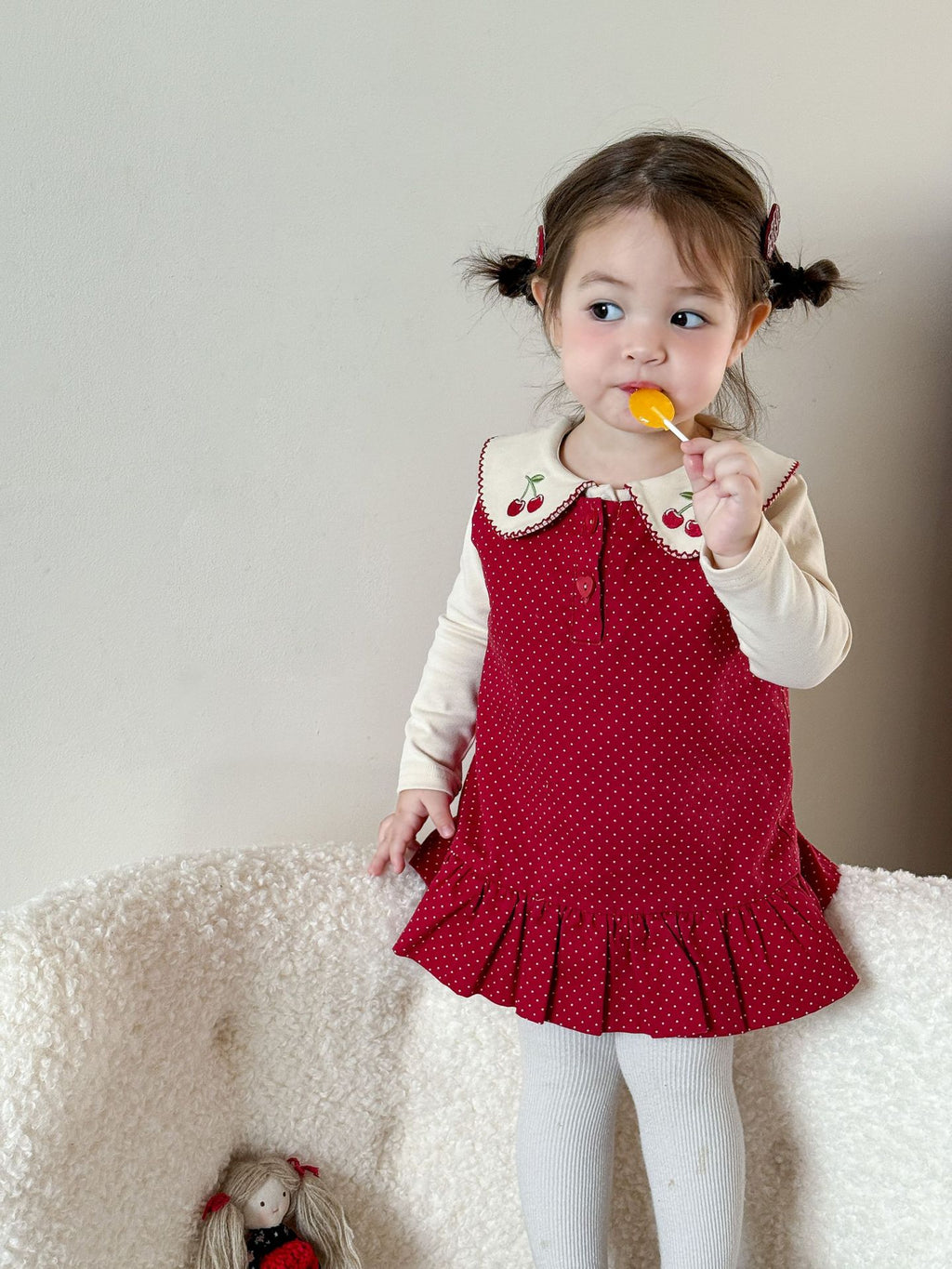 Girls' autumn outfit stylish children's clothing vest skirt 093