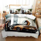 3D Sports Car Cross-Border Home Textiles Three-Piece Bedding Set Four-Piece Bedding Set 242