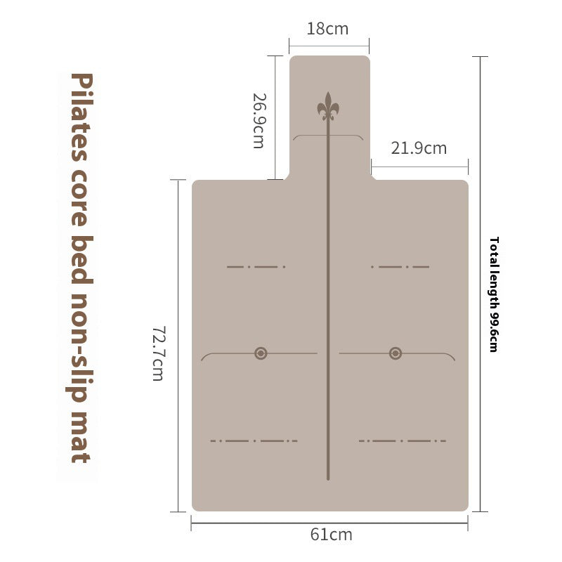 Pilates core bed anti-slip mat PU natural rubber large equipment yoga studio special 015
