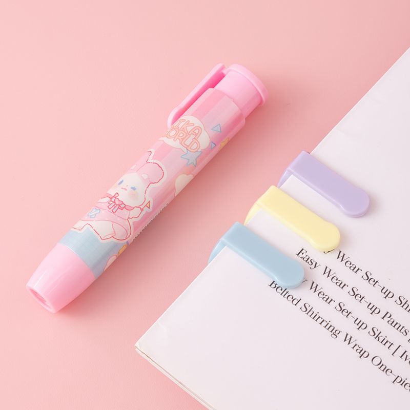 Cartoon Series Push-to-Eraser - Cute Stationery for Elementary School Students 027
