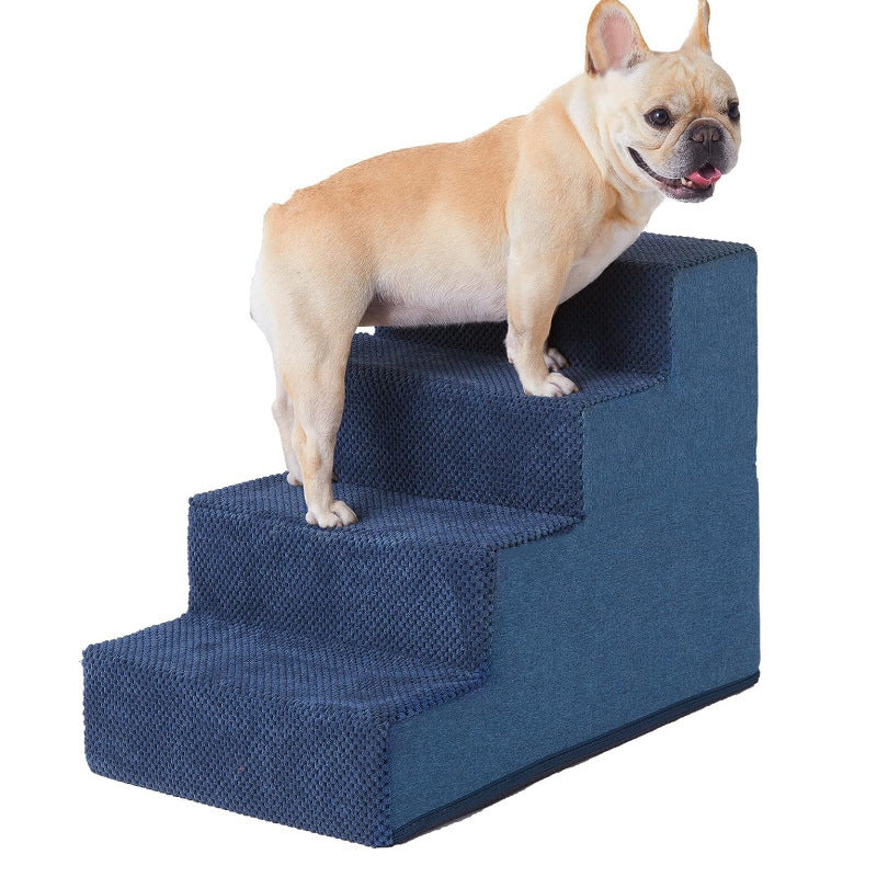 Pet climbing ladder, dog getting up and down, sofa steps, right angle sponge, removable and washable 314
