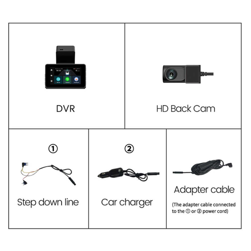 High definition 4G remote monitoring driving recorder with front and rear dual recording night vision 243
