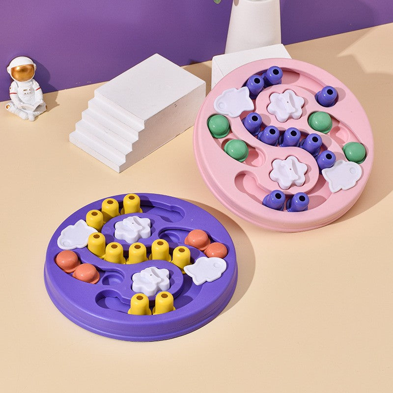 Dog puzzle toy feeder anti choking training bowl slow food bowl 340