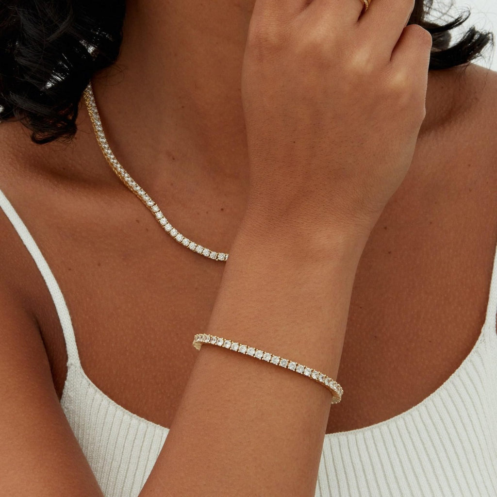 Full Diamond Single Row Tennis Bracelet 281