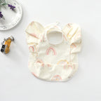 100 children's overalls with reverse dressing PU bibs 193