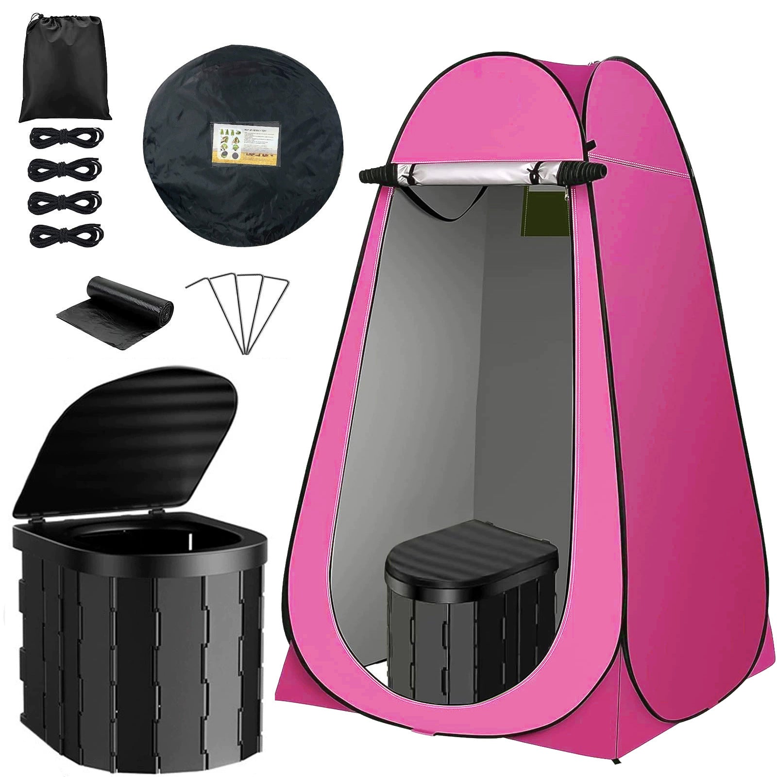 Outdoor shower tent, portable camping toilet, changing room shower 513