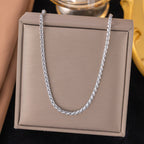 Shell necklace women's titanium steel lock chain 080