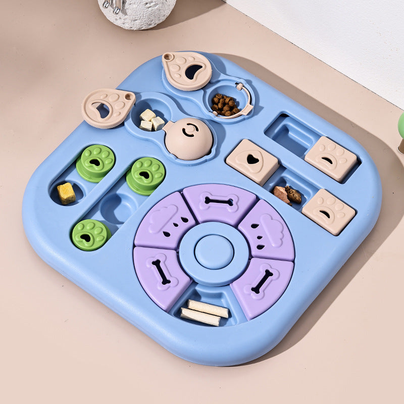 Dog puzzle toy feeder anti choking training bowl slow food bowl 340