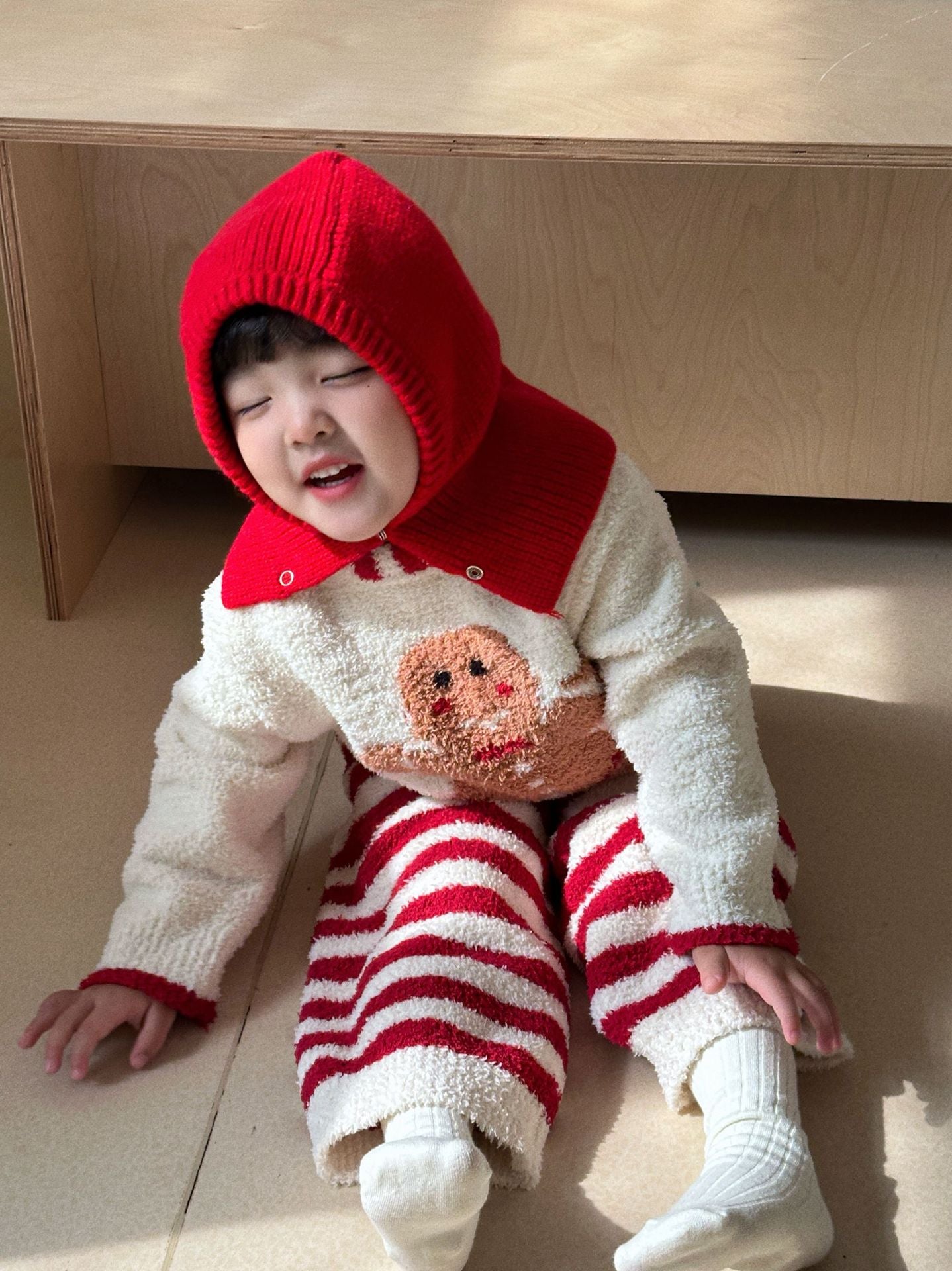 Autumn and Winter Thick Children's Home Clothing Set 209