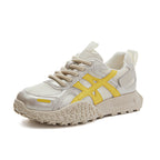 Genuine leather Forrest Gump shoes women's new thick soled mesh breathable 046