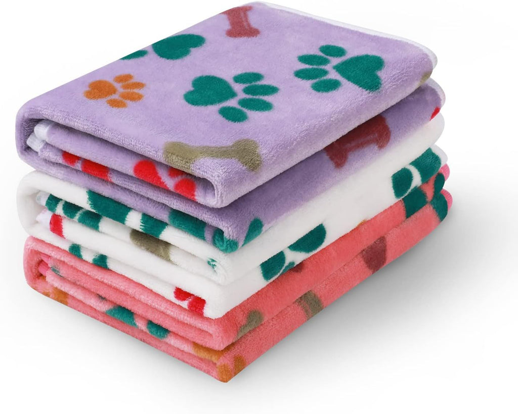 Pet blanket flannel coral fleece dog cat paw pad 308