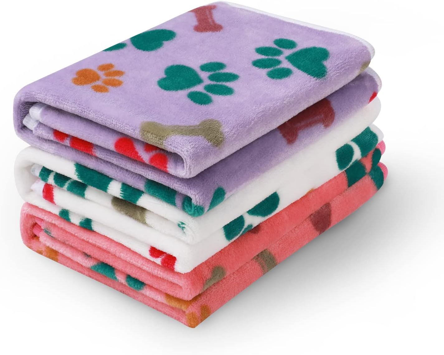 Pet blanket flannel coral fleece dog cat paw pad 308