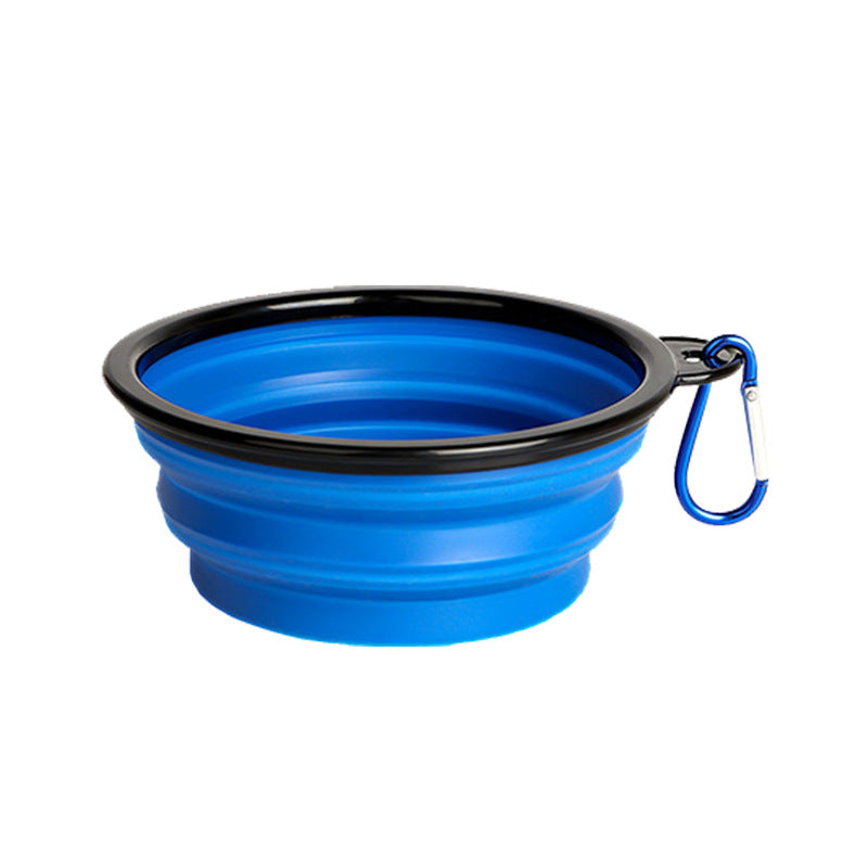 Pet Folding Bowl Pet Bowl TPE Travel Outdoor Drinking Water Portable Dog Bowl Telescopic Bowl 343