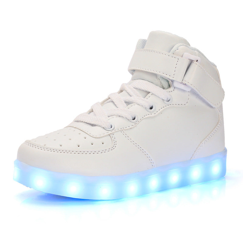 USB Charging LED Light Shoes High-Top 097