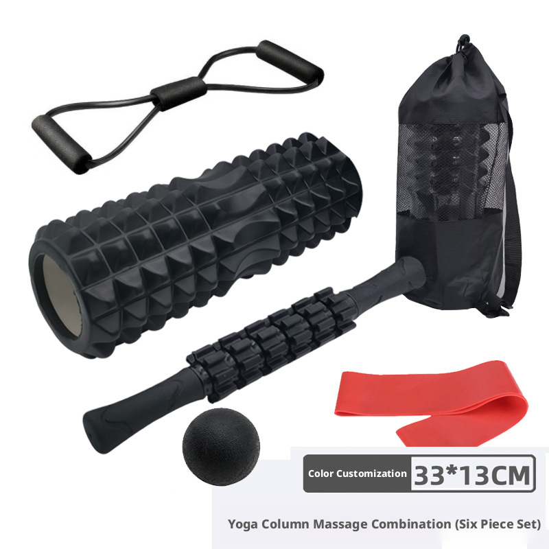 Foam axis mace yoga column set foam roller massager muscle relaxation massage stick 440