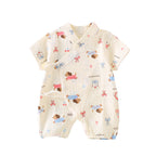Baby clothes summer thin short sleeved jumpsuit 068