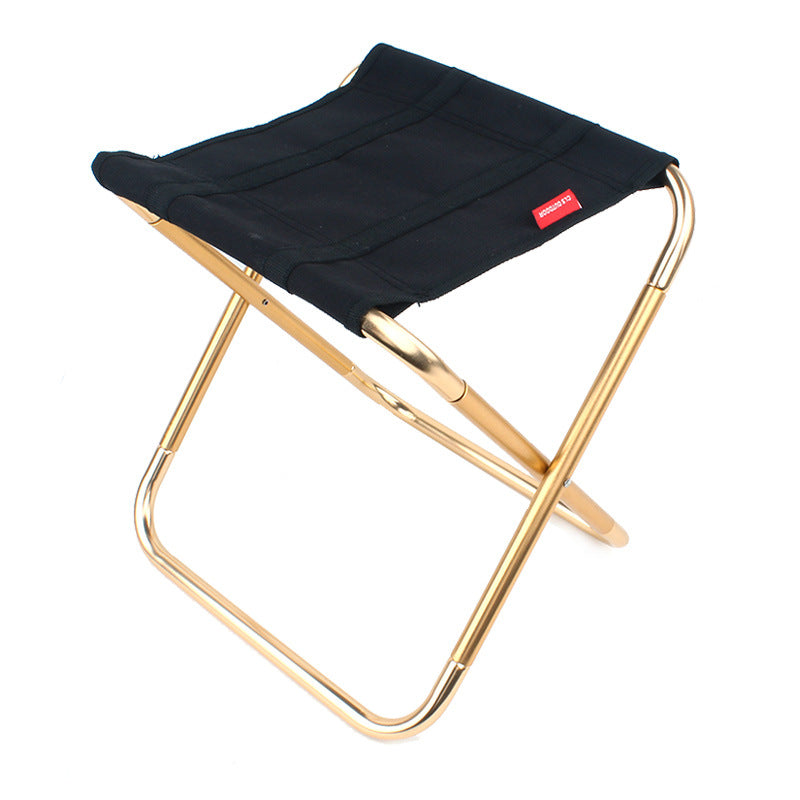 Outdoor folding chair 7075 aluminum alloy fishing chair barbecue stool 011