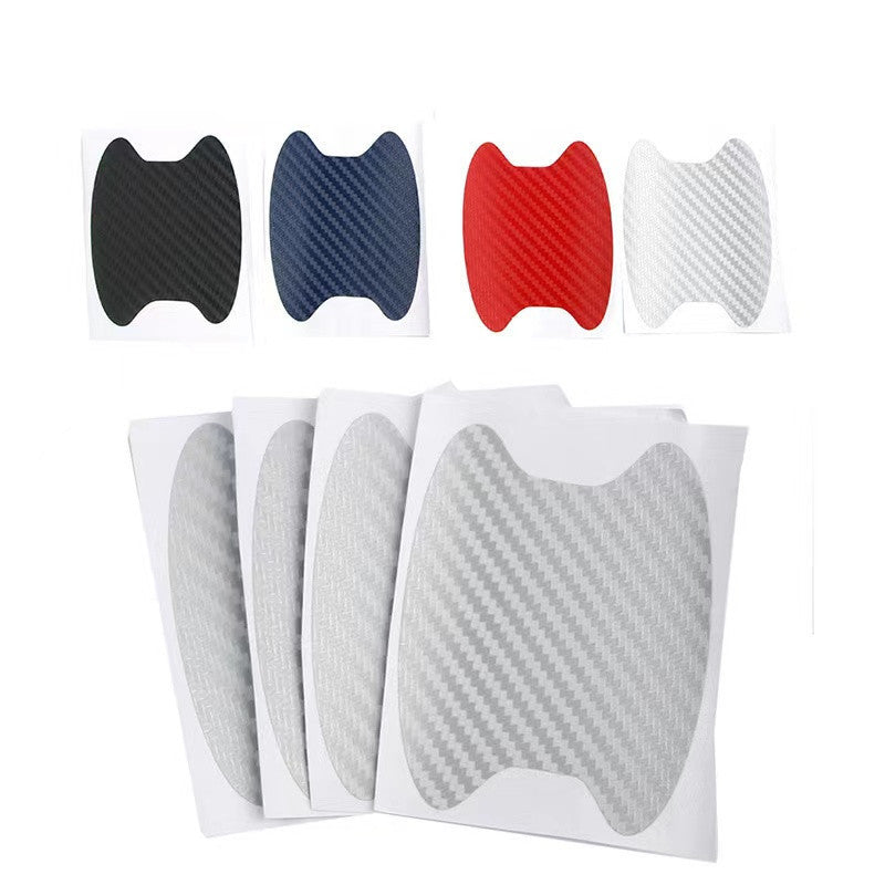 Carbon fiber handle sticker car door bowl sticker scratch car sticker handle protective film 400