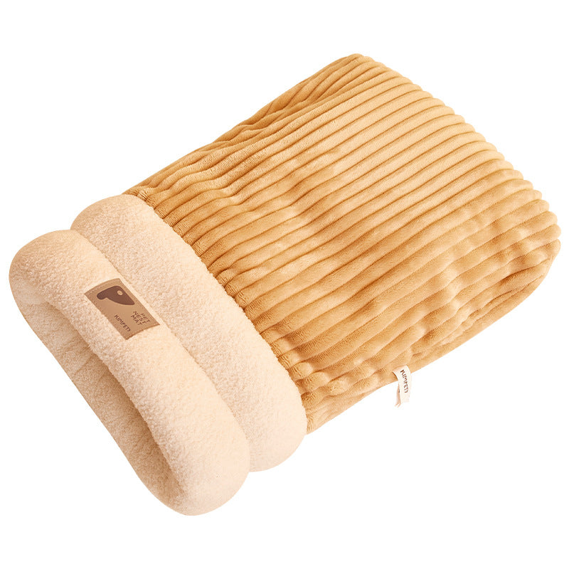 Winter and Autumn Thermal Cat House Sleeping Bag with Hole for Small Kitten 033