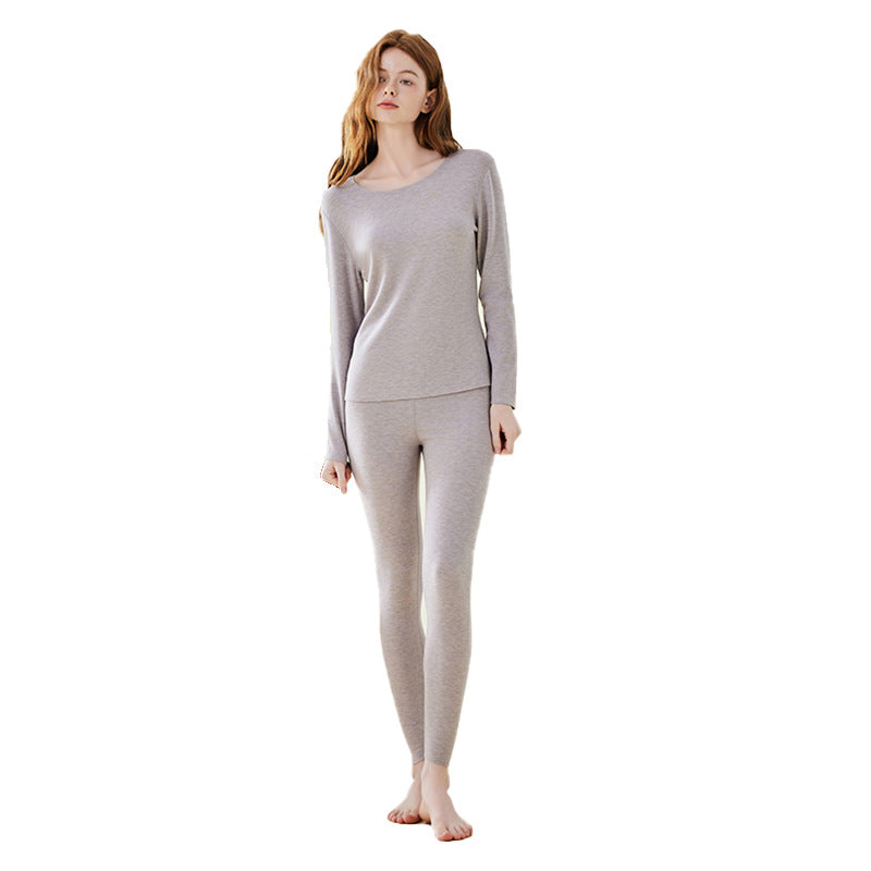 Thick thermal underwear for men and women cashmere autumn clothes and pants 059