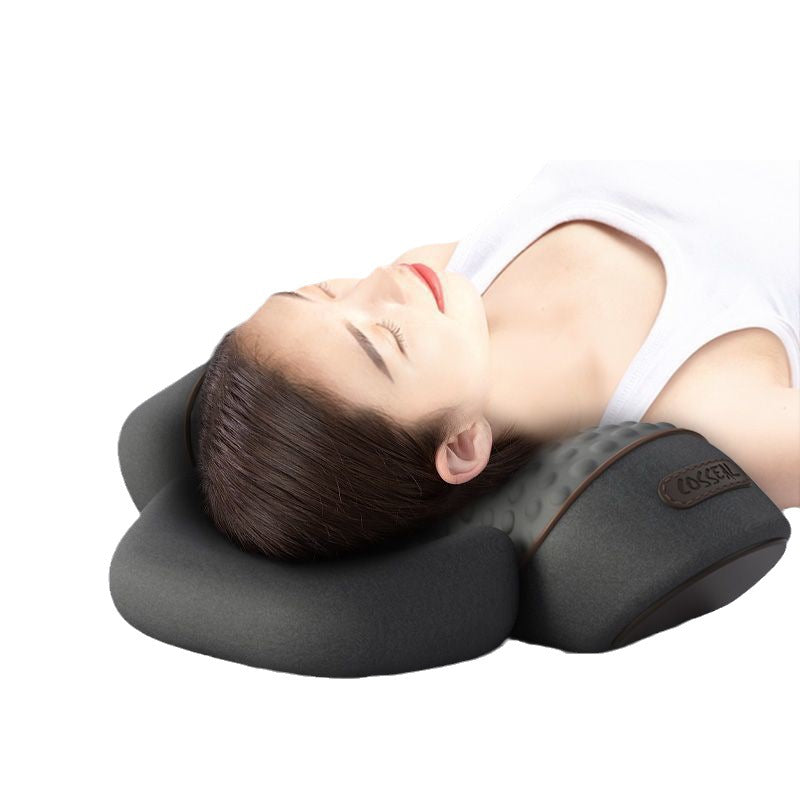 Neck pillow for protection, spine massage, spine heating and compress 248