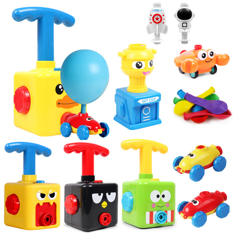 Air powered car, toy car, children's early education balloon, sliding car 191