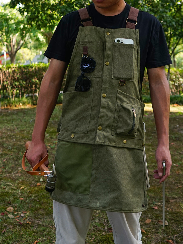Outdoor camping vest casual multi-functional apron for men and women 013