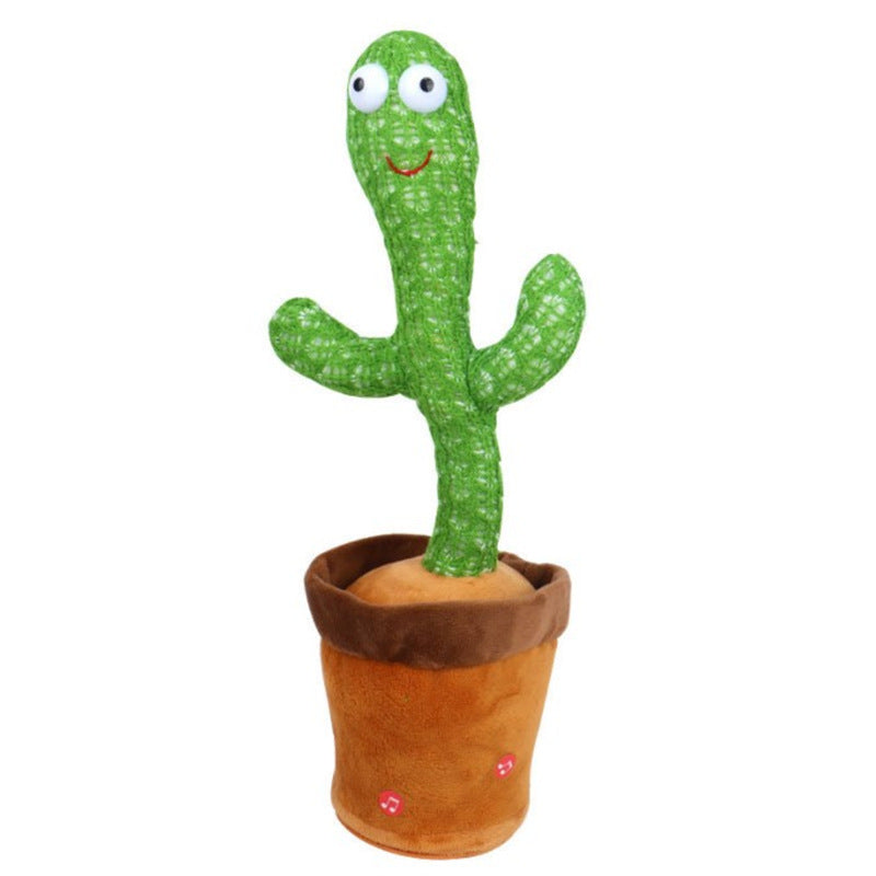 Dancing cactus, sand sculpture, electric plush toy that can twist, learn to speak, sing, and emit light 190