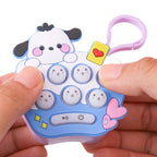 Mini handheld game console with cartoon graphics whack-a-mole 028
