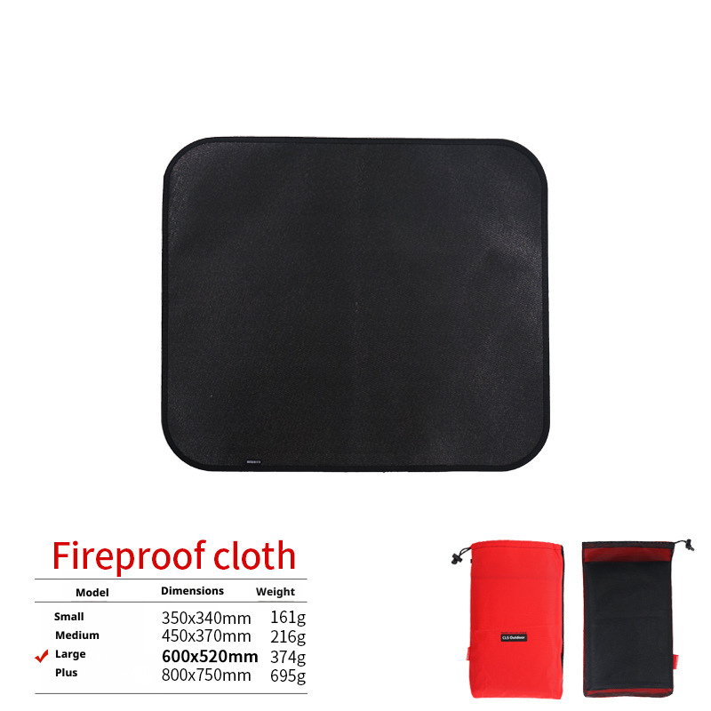 Outdoor camping silicone fireproof cloth picnic barbecue heat insulation mat 010