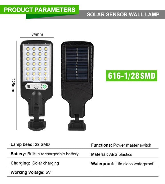 New outdoor solar street lights with human body sensing for illumination 038