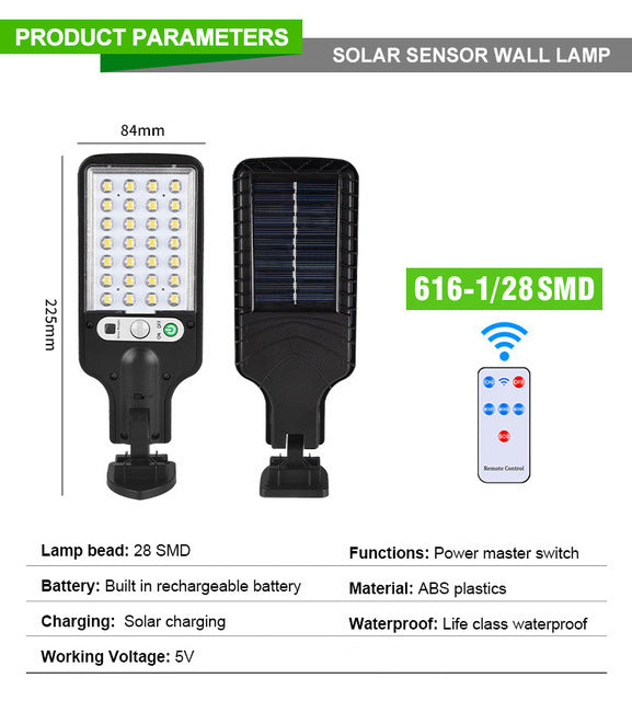 New outdoor solar street lights with human body sensing for illumination 038
