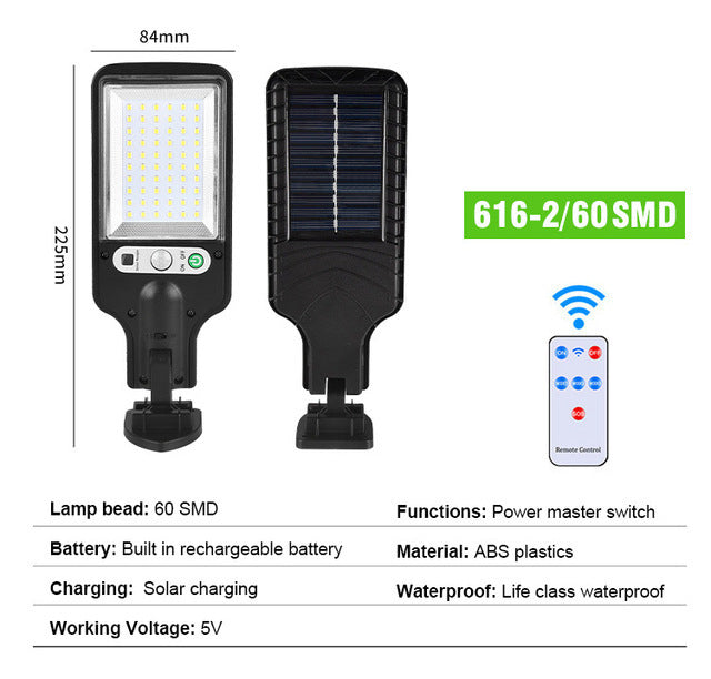 New outdoor solar street lights with human body sensing for illumination 038
