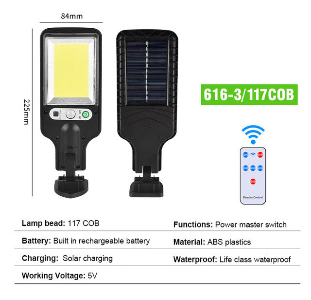 New outdoor solar street lights with human body sensing for illumination 038