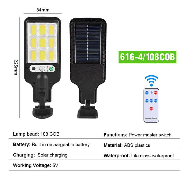 New outdoor solar street lights with human body sensing for illumination 038