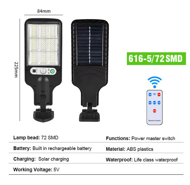 New outdoor solar street lights with human body sensing for illumination 038