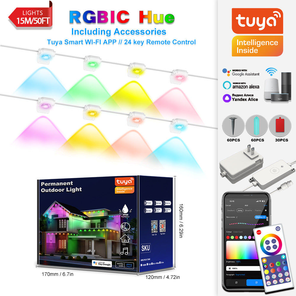 Outdoor eaves light LED intelligent waterproof eaves light 130