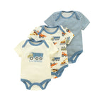 Cotton baby clothes three piece set fart clothes short sleeves summer 091
