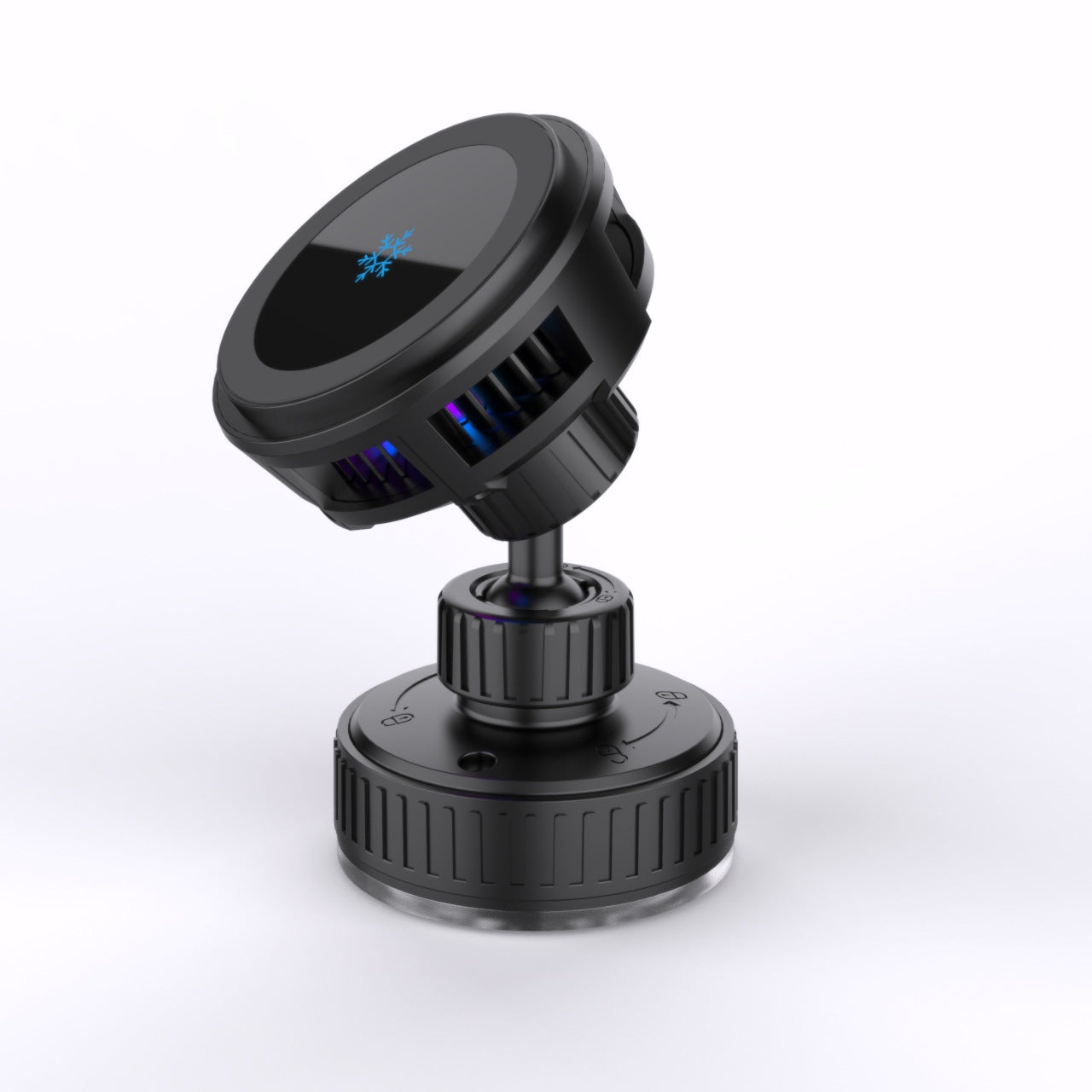 AI cooling semiconductor heat dissipation 25W car mounted magnetic wireless charger surpasses performance 398