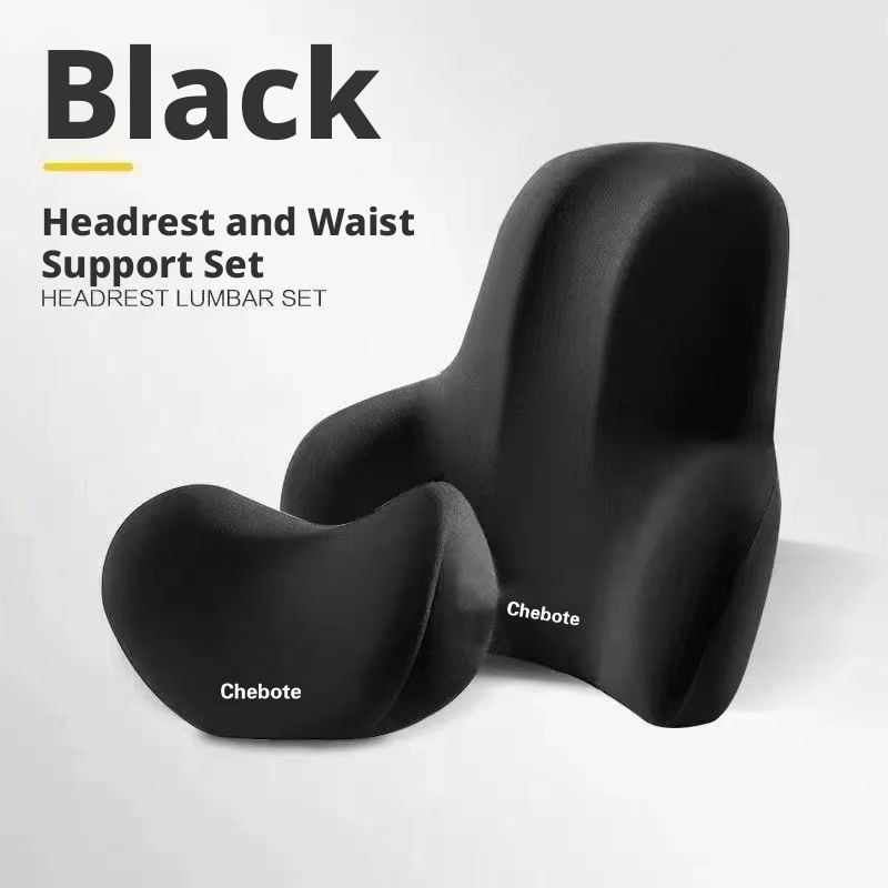 Car pillow, car backrest, memory foam seat cushion, lumbar support for long-term sitting 449