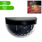 Solar powered semi-circular fence light, outdoor dedicated wall light 037