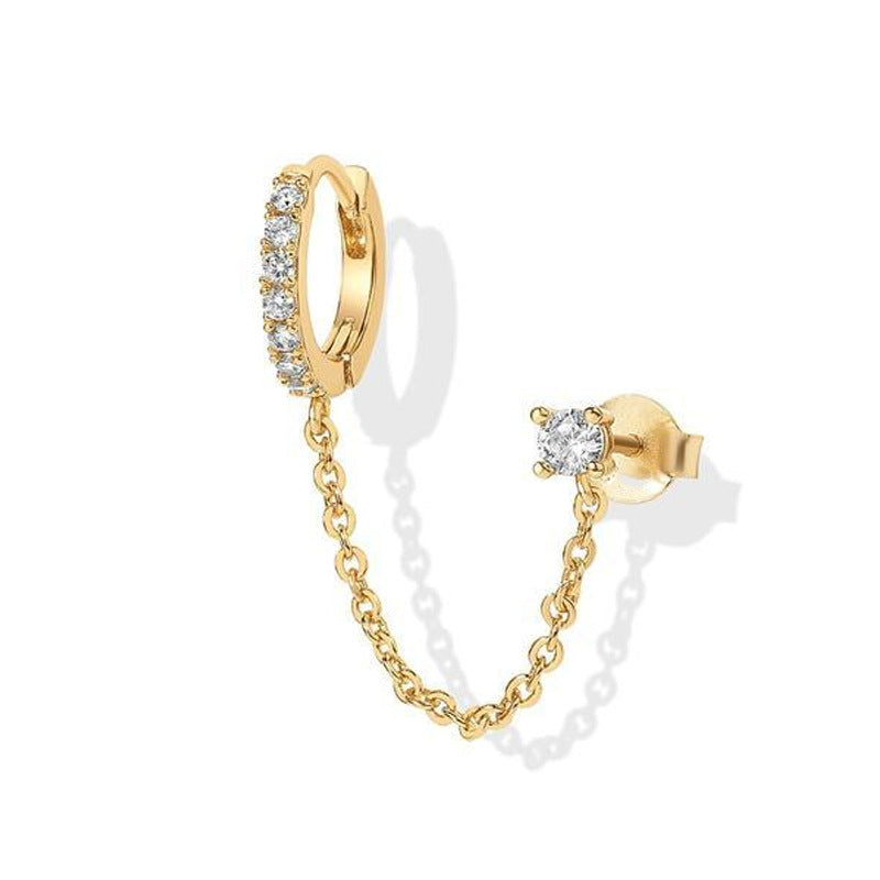 Diamond studded earrings, ins tassel earrings, ear rings, ear buckles, women's trendy earrings 294