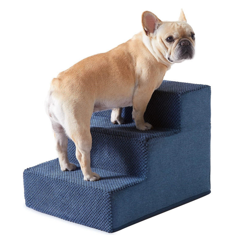 Pet climbing ladder, dog getting up and down, sofa steps, right angle sponge, removable and washable 314