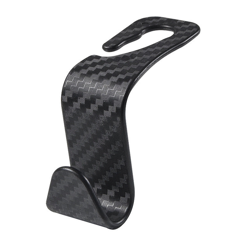 Car mounted multifunctional headrest seat, hidden rear seat storage hook, carbon fiber pattern 358