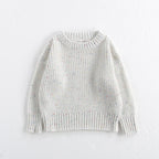 Cotton baby sweater round neck pullover autumn and winter loose knit jacket 210