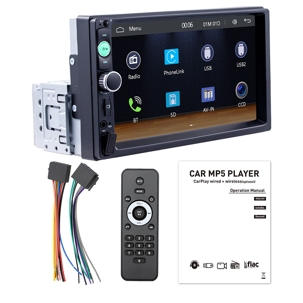 7-inch car MP5 player carplay car machine interconnection car Bluetooth central control car radio 384
