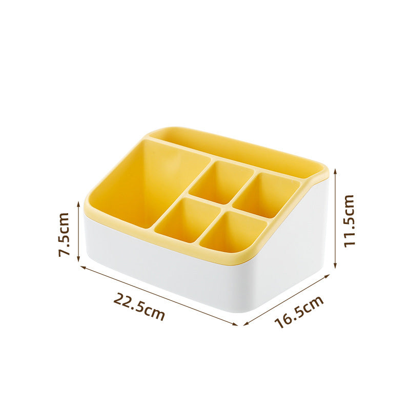 Simple two-tone storage box desktop remote control divider 023