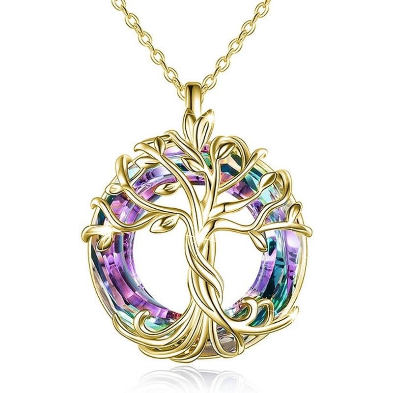 Tree of Life Pendant with Personalized Simplicity and Hollow Life Tree Necklace 295